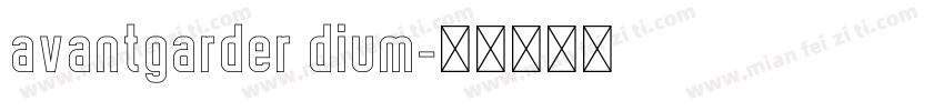 avantgarder dium字体转换